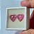 Turmalina Cabochão Coração Rosa Par 13mm - Imagem 4
