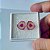Turmalina Melancia ROSA Placa Par 13,5x15 mm - Imagem 1