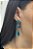 Brinco Banhado a ouro 18k Zircônia Azul - Imagem 1