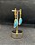 Brinco Banhado a ouro 18k de Howlita Azul - Imagem 4