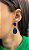 Brinco Banhado a ouro 18k de Zircônia Azul - Imagem 1