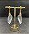 Brinco Banhado a ouro 18k de Cristal - Imagem 3