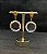 Brinco Banhado a ouro 18k de Cristal - Imagem 2