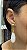 Brinco Banhado a ouro 18k de Quartzo Branco - Imagem 1