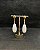 Brinco Banhado a ouro 18k de Quartzo Branco - Imagem 2
