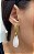 Brinco Banhado a ouro 18k de Quartzo Branco - Imagem 1