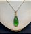 Pingente Banhado à ouro 18 K de Pedra Zircônia Verde - Imagem 1