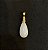 Pingente Banhado à ouro 18K de Pedra Quartzo Branco - Imagem 2