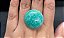 Amazonita Cabochão Redonda Verde 26,5 mm - Imagem 3