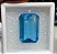 Topazio Azul Sky facetado retangular 19x28mm - Imagem 1