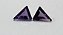 Ametista Facetada Triangular Par 11x13mm - Imagem 3