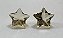 Citrino Facetado Estrela Par 15mm - Imagem 1