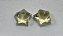 Quartzo Diverso Facetado Green Gold Estrela  Par 15mm - Imagem 3
