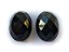 Quartzo Preto ou Onix Oval Facetado Par 15X20 mm - Imagem 2