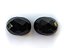 Quartzo Preto ou Onix Oval Facetado Par 15X20 mm - Imagem 1