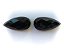 Quartzo Preto ou Onix Gota Facetado Par 10X15 mm - Imagem 2