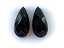 Quartzo Preto ou Onix Gota Facetado Par 10X15 mm - Imagem 1