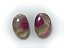 Turmalina Melancia Lisa Oval Par 9x13 mm - Imagem 2