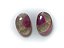 Turmalina Melancia Lisa Oval Par 9x13 mm - Imagem 1