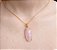 Colar E Brinco Banhado A Ouro 18k Semijoia De Quartzo Rosa Claro e Microzirconias Rosa Pink - Imagem 2