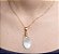 Colar E Brinco Banhado A Ouro 18k Semijoia De Pedra Opala Bicolor Natural - Imagem 3