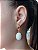 Colar E Brinco Banhado A Ouro 18k Semijoia Com Pedra Quartzo Branco Leitoso - Imagem 3