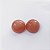 Quartzo Cornalina Cabochão Redonda Par 15,5mm - Imagem 2