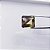 Quartzo Green Gold Bicolor Retangular 17,5 x 19 mm - Imagem 1