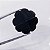 Quartzo Preto ou Onix Formato Flor 19 mm - Imagem 1