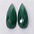 Quartzo Verde Gota Facetada Par 15x35 mm - Imagem 1