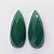 Quartzo Verde Gota Facetada Par 15x35 mm - Imagem 3