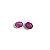Turmalina Rubelita Oval Lisa Par 6,5 x 8,5 mm - Imagem 3