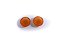 Quartzo Cornalina Cabochão Redonda Par 15mm - Imagem 3