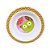 Prato Raso Com Ventosa Funny Meal Rosa Multikids Baby - Imagem 1