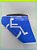 Adesivo Cadeirante 20x20cm / Identificação de Acessibilidade - (colagem Interno ou Externo) - Imagem 3