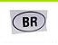 ADESIVO BR / IDENTIFICAÇÃO PAÍS ORIGEM DO CARRO / DECORATIVO DE ÉPOCA / PRETO OU BRANCO - Imagem 2