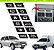 KIT ADESIVOS TECLAS PAINEL FIAT UNO E FIORINO / LINHA 2004 A 2013 / GRAFIA SIMBOLO DAS TECLAS DE ACIONAMENTO - Imagem 1