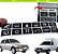 KIT ADESIVOS TECLAS PAINEL FIAT UNO E FIORINO / LINHA 2004 A 2013 / GRAFIA SIMBOLO DAS TECLAS DE ACIONAMENTO - Imagem 2