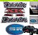 KIT ADESIVOS F1000 SR DESERTER XK / EMBLEMAS CINZA E VERMELHO / ADESIVOS LATARIA / VINIL TRANSPARENTE - Imagem 1