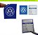 ADESIVO PARA-BRISA VOLKSWAGEN / CONTROLE DA PRÓXIMA TROCA ÓLEO E LUBRIFICANTES / COLAGEM INTERNA - Imagem 1