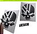 ADESIVO CAVEIRA VOLKSWAGEN / DECORATIVO PARA LINHA VW / COLAGEM VIDRO OU LATARIA - Imagem 3