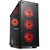 Gabinete Gamer Redragon Wheel Jack, C/ 3 Cooler Red - GC-606BK-R - Imagem 1