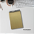 BLOCO/CADERNO COM CAPA DE PAPELÃO CINZA - Imagem 5