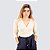 Body  Tricot Decote V Transpassada Off White - Imagem 5