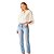 Calça  Feminina Jeans Lavada Reta - Imagem 1