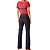 Calça Jeans Escuro Feminino Com Cinto - Sacada - Imagem 3