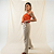 Calça Alfaiataria Feminina Rustico Cru Linho - Sacada - Imagem 3