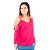 Blusa Feminina Lisa Detalhes Viés Nas Mangas - Imagem 9