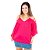 Blusa Feminina Lisa Detalhes Viés Nas Mangas - Imagem 5