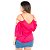 Blusa Feminina Lisa Detalhes Viés Nas Mangas - Imagem 3